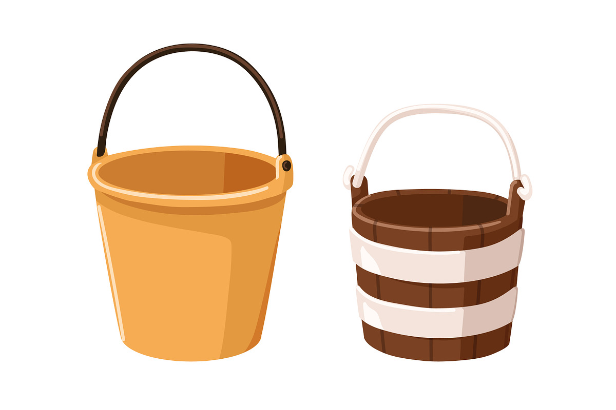 Buckets, household tools set, an Object Illustration by Good Studio (Photo 2 of 5)