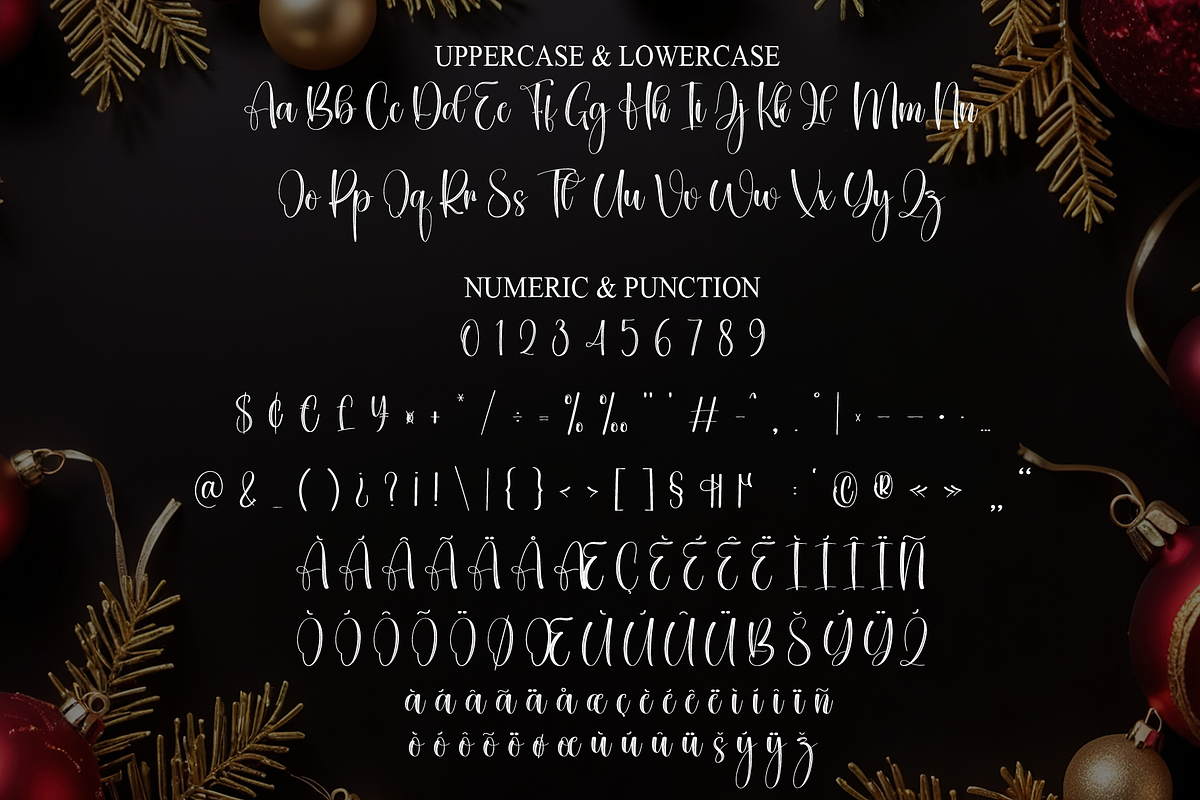 Christmas Calligraph | Script Font, a Handwritten Font by Scratchones (Photo 7 of 8)