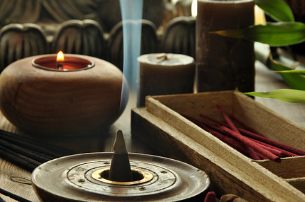 Various types of incense containing incense, background, and stick, a Health & Medical Photo by expressiovisual