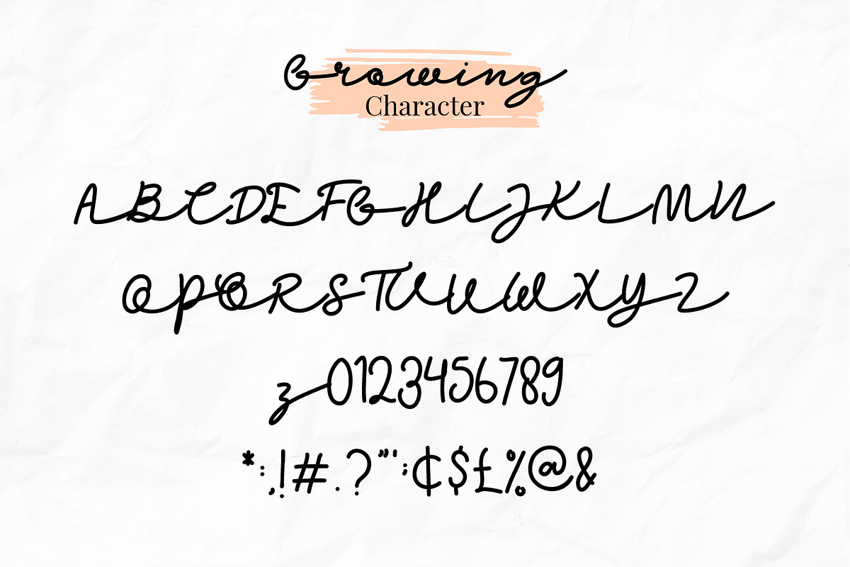 Growing Garden Blooming Font Trio, a Script Font by Helotype (Photo 6 of 8)