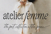 Atelier Femme // Modern Font Trio, a Serif Font by PeachCreme (Thumbnail 1 of 14)