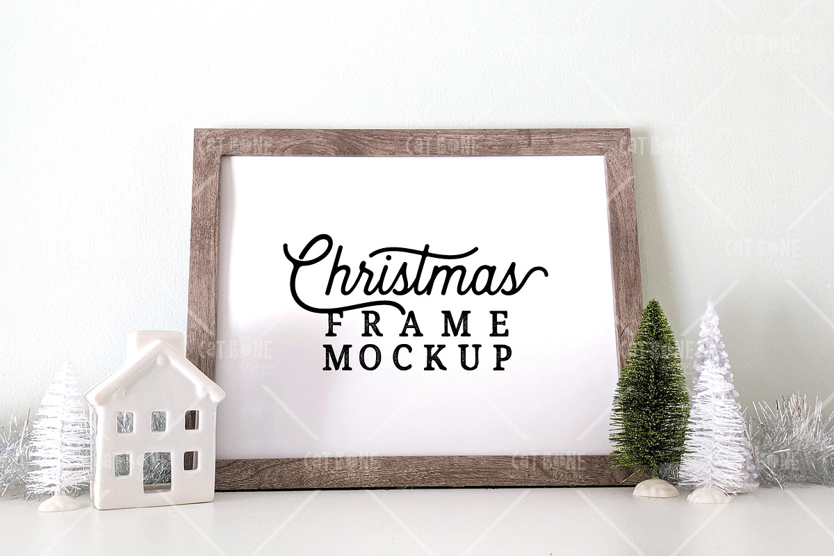 Christmas Frame Mockup 6, a Product Mockup by CatBoneDesign (Photo 1 of 3)