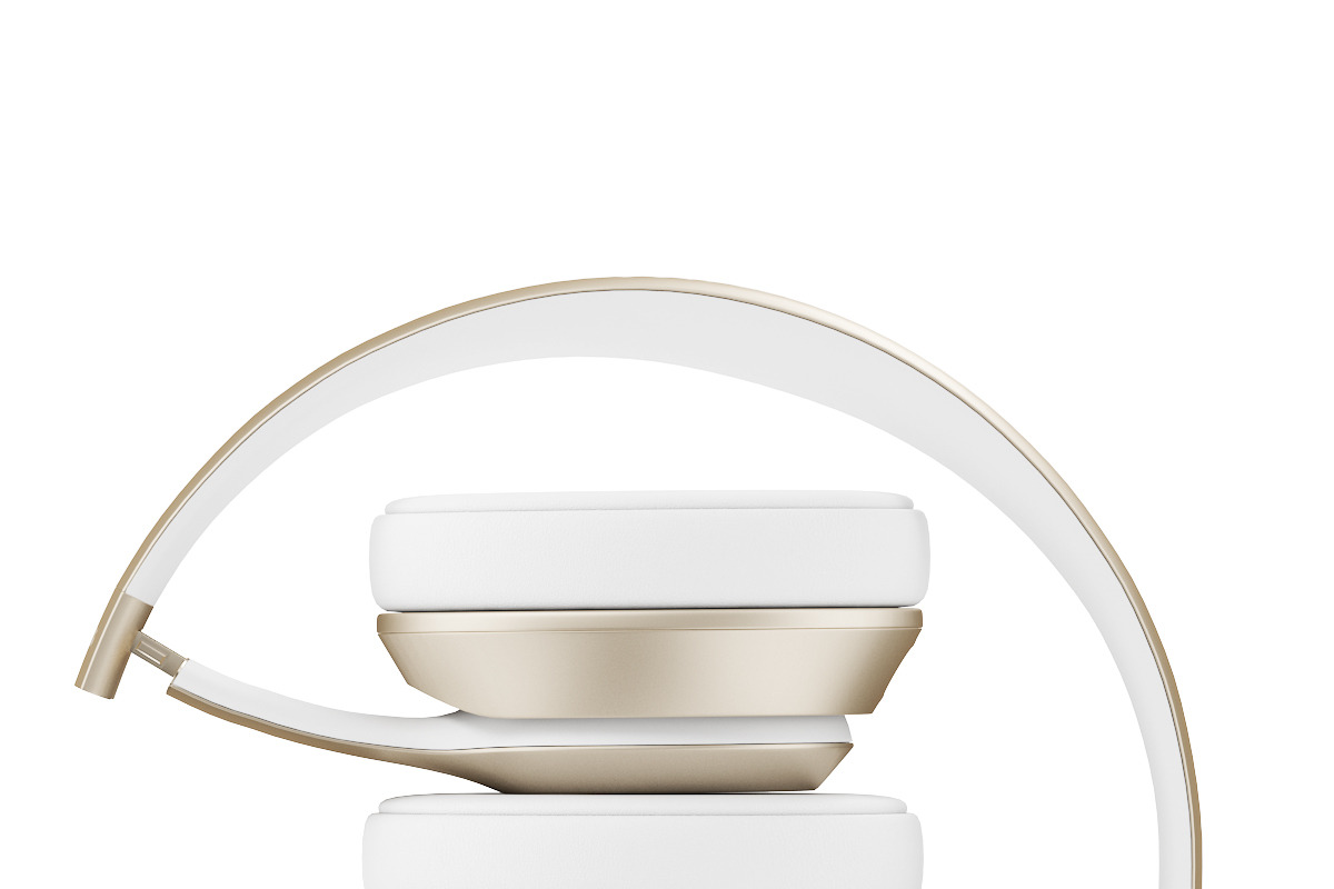 Golden headphones, an Object 3D Model by CGAxis (Photo 9 of 10)