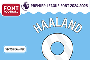 Font football PREMIERS League 24-25, a Font by arbirafiizakani (Thumbnail 3 of 5)