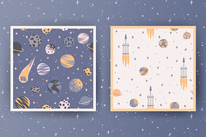 Space Seamless Patterns