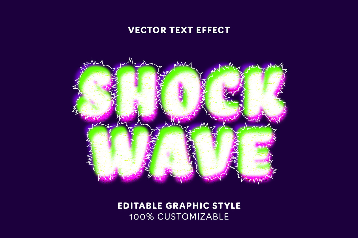 Electric Shockwave Text Effect