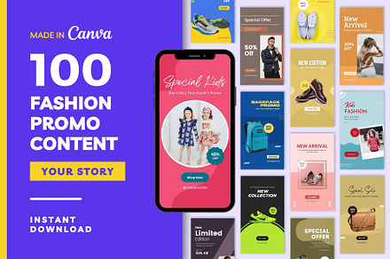 Fashion Sale Content Story Template