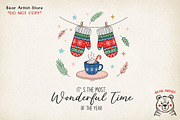 Retro Christmas Hand-drawn PNG, a Graphic by GlitterCraft (Thumbnail 37 of 101)
