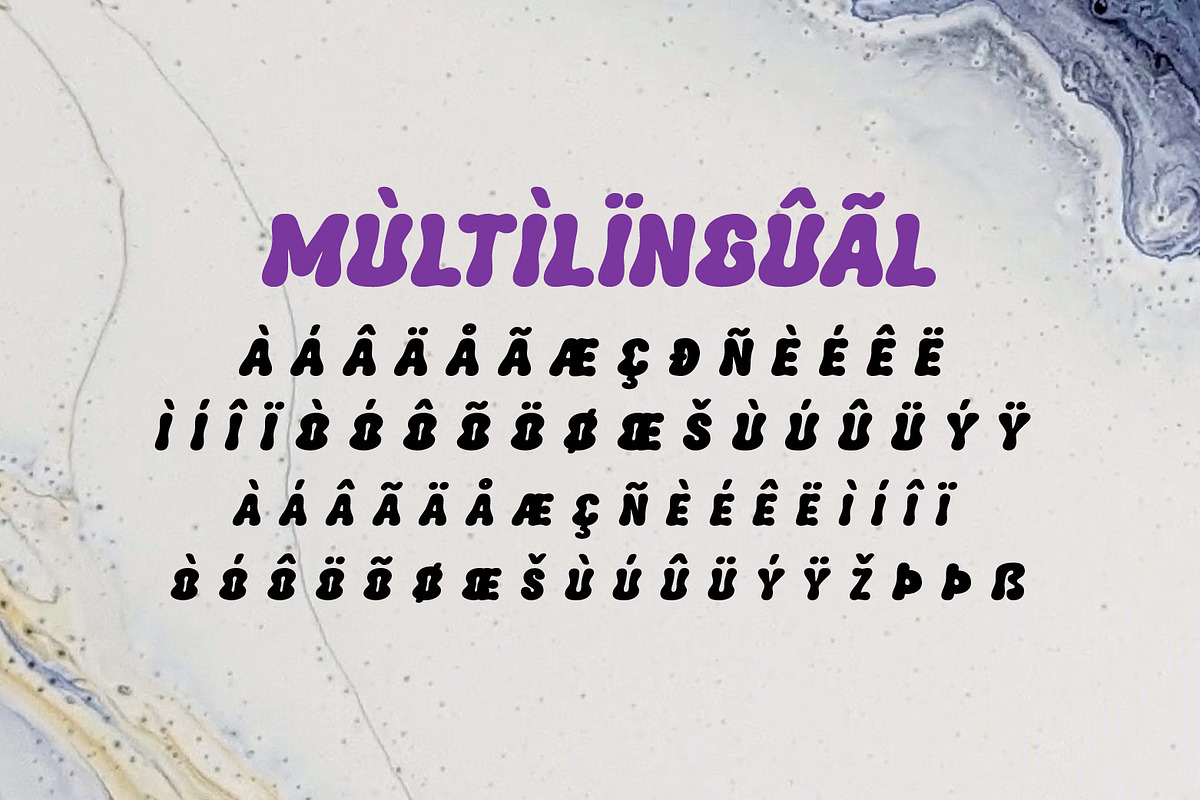 Hulahope - Retro Bubble Display Font, a Sans Serif Font by Vesvocrea (Photo 6 of 7)