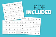 Doodle Font - With 90 Dingbats, a Symbol Font by CraftyLittleNodes (Thumbnail 2 of 4)