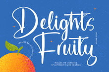 Delights Fruity Bold Brush Font