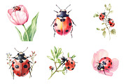 Ladybugs Clipart, an Illustration by Design Market (Thumbnail 4 of 5)