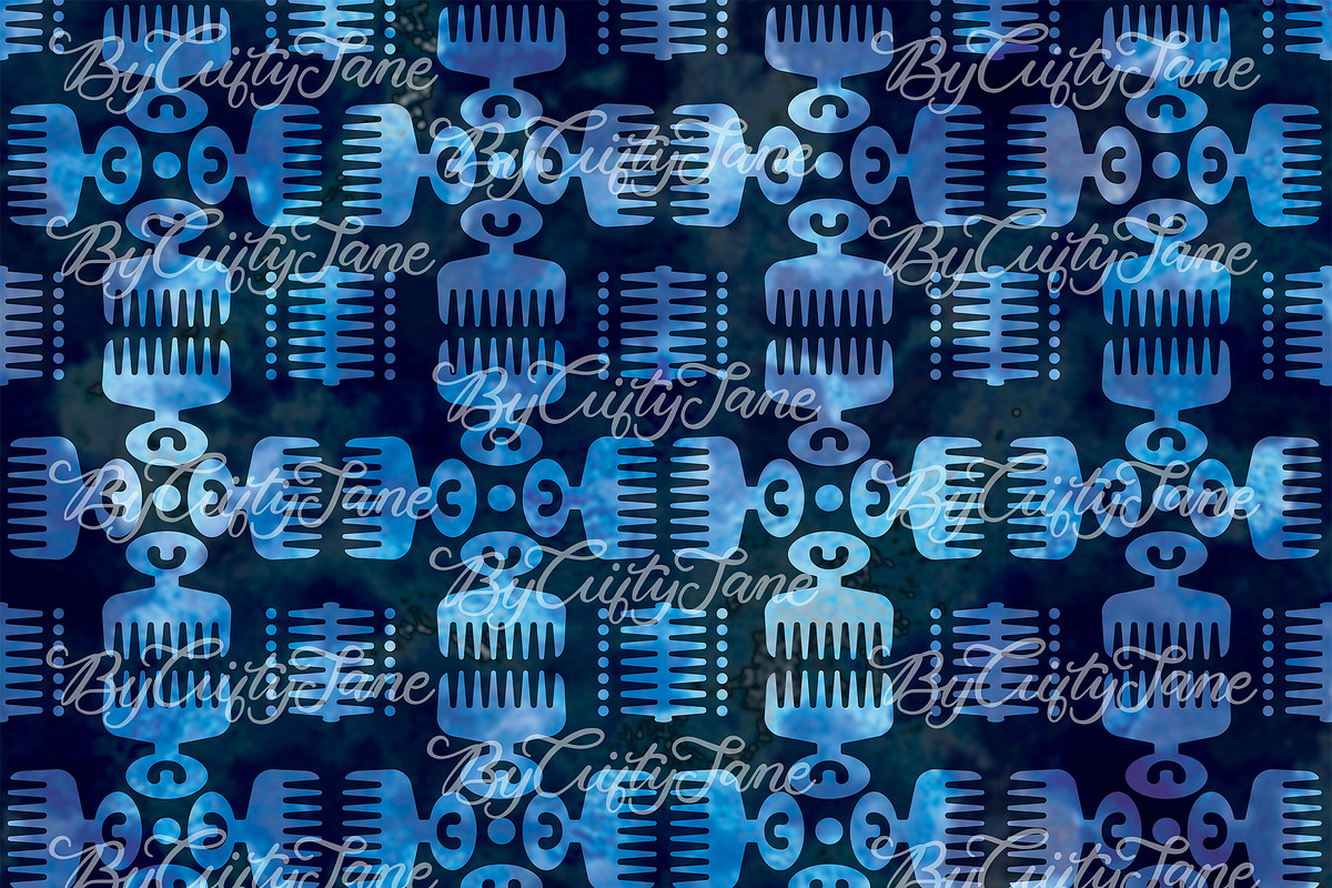 Adinkra DUAFE Pattern II, a Pattern Graphic by ByGiftyJane (Photo 9 of 11)