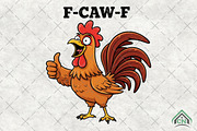 F-Caw-F Chicken Png Rooster Farm, an Illustration by Craft Nest (Thumbnail 1 of 6)