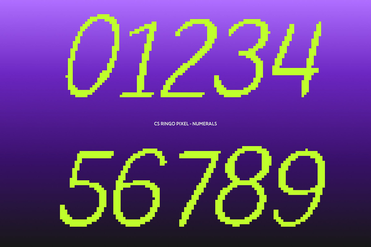 CS Ringo Pixel, a Script Font by Craft Supply Co. (Photo 6 of 8)