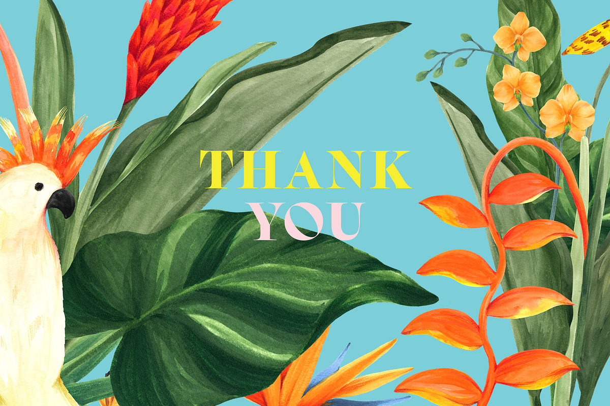 Tropical Summer Flowers, an Illustration by Manimanisa (Photo 9 of 9)