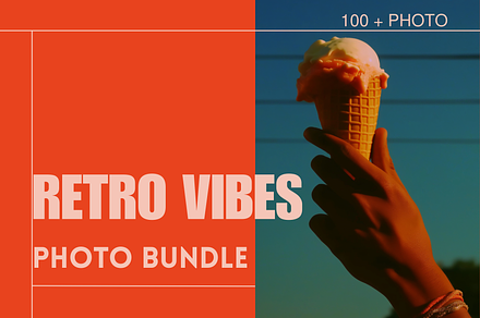Emotional Retro Vintage Photo Bundle, a Person Photo by Serenefeeling