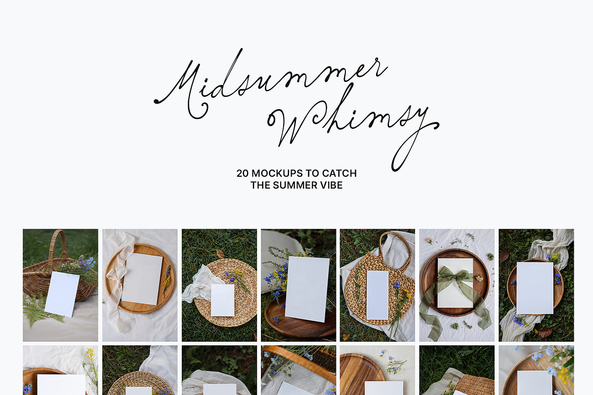 Midsummer Whimsy Card Mockups, a Product Mockup by Muse Mockups (Photo 7 of 11)