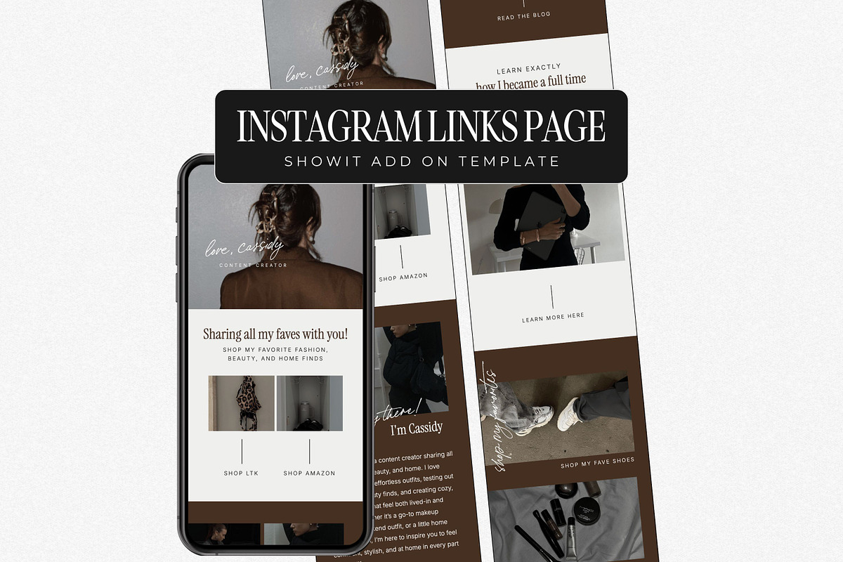 Showit Instagram Landing Page Templa, a Landing Page Template by Blush Created (Photo 1 of 15)