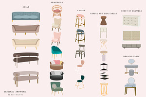 Furniture Home Accessories Clipart