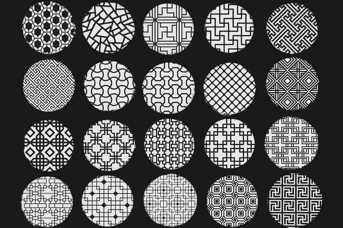 Traditional Asian pattern brushes, a Brush Add-On by TheWhiteCatLab (Photo 8 of 10)