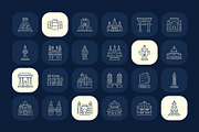 Monument Icon Art Set, an Outline Icon by Prosymbols (Thumbnail 5 of 8)