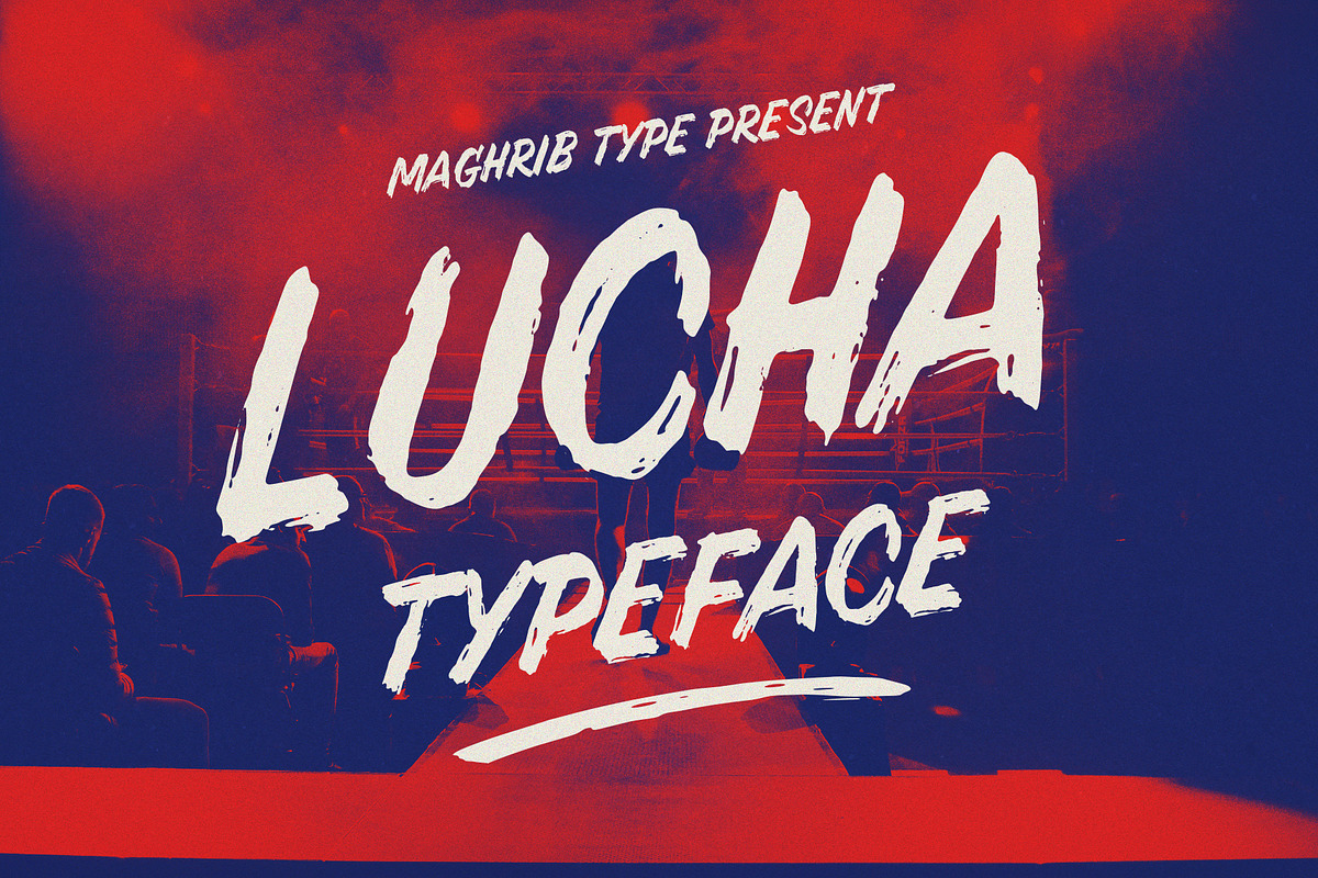LUCHA TYPEFACE, a Script Font by maghrib (Photo 1 of 7)