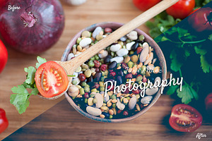 6 LR Presets Vintage Food Photos