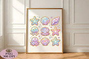Faux Patchwork Seashell Clam Summer, an Illustration by Daily.Designs (Thumbnail 5 of 5)