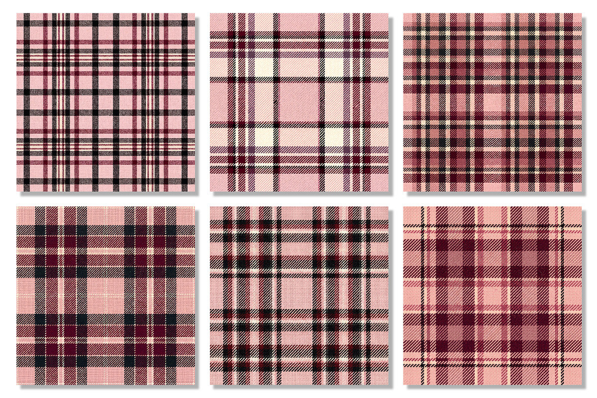 Pink Tartan Plaid Digital Paper, a Pattern Graphic by Dream Creation (Photo 3 of 4)