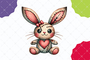 Halloween Voodoo Bunny Doll Clipart, an Illustration by designcity5 (Thumbnail 4 of 5)