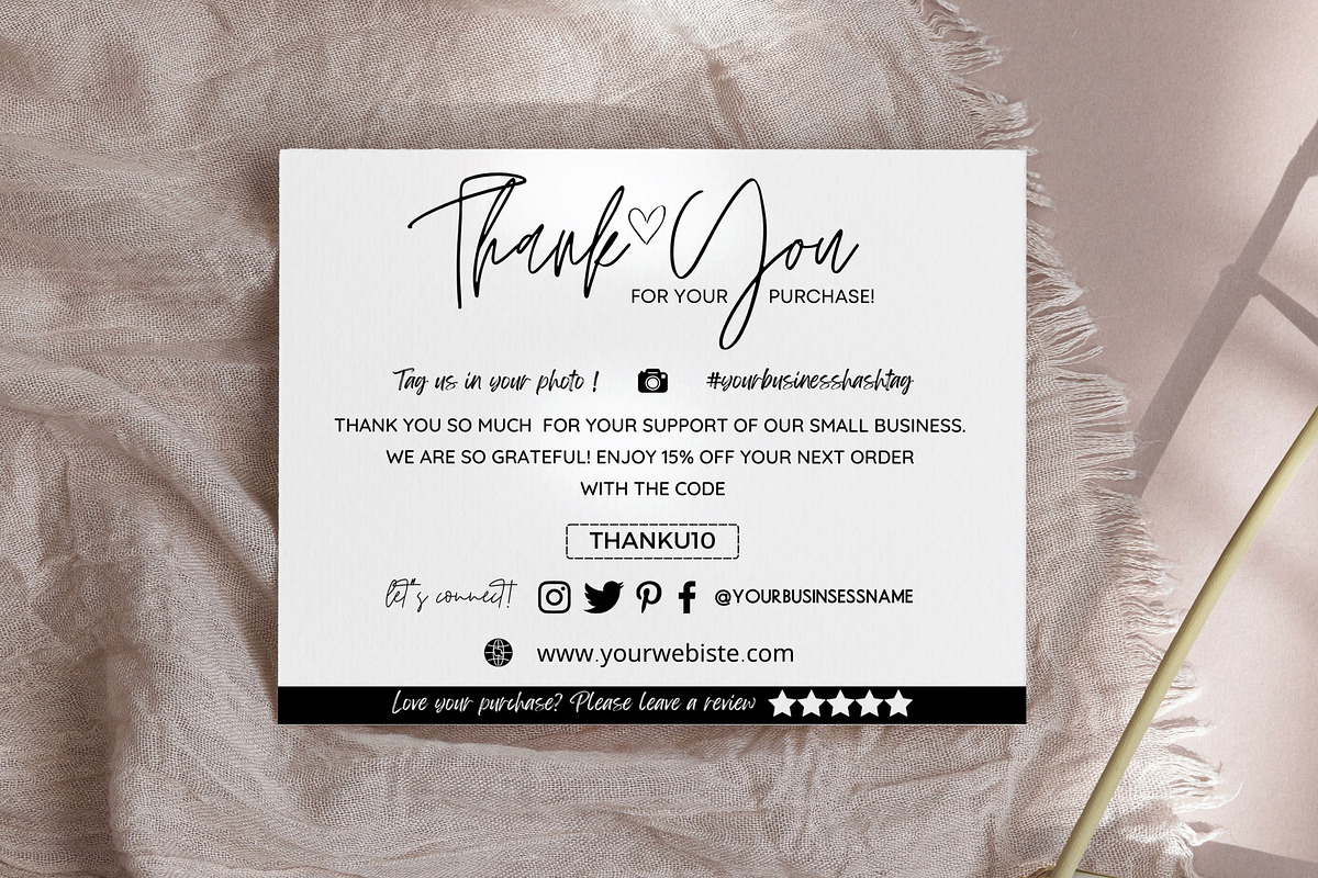 Thank You Card Template Bundle Canva, a Templates & Theme by Mrxking (Photo 20 of 23)