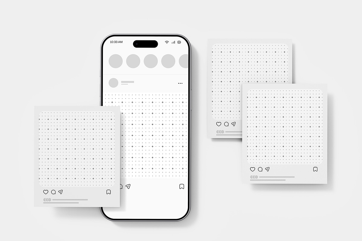 Phone Screen Social Media Mockup