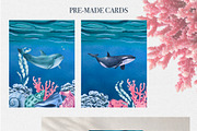 Watercolor Underwater Life Clipart, an Object Illustration by DiashaArt (Thumbnail 7 of 9)