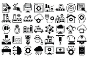 Digitalization and Industry Ions, an Outline Icon by Vector Portal (Thumbnail 3 of 5)
