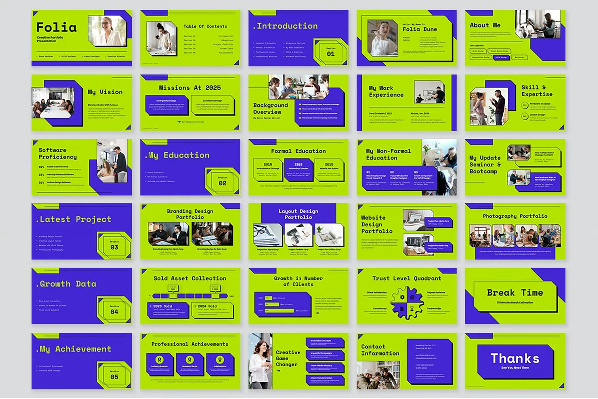 Creative Portfolio Powerpoint, a Presentation Template by Fit-tee (Photo 9 of 10)