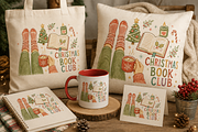 Retro Bookish Christmas Png Bundle, an Object Graphic by Daisy Design (Thumbnail 2 of 11)