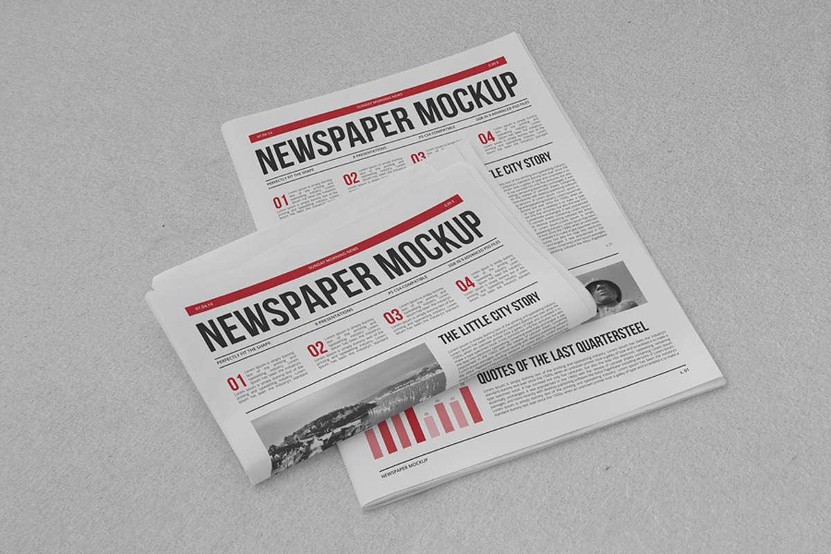Newspaper Mock-up, an Advertising Mockup by Yogurt86 (Photo 6 of 11)
