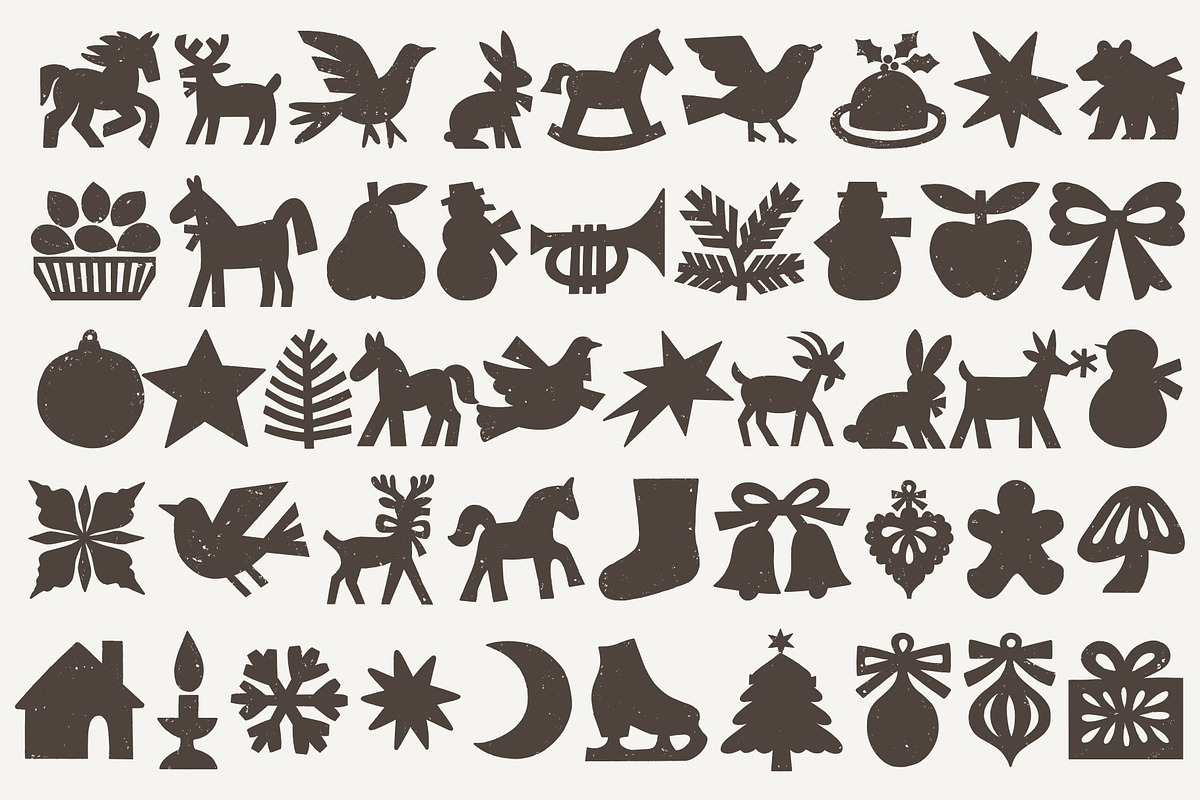 Vintage Christmas: 100 Graphics, a Seasonal Illustration by Veyla (Photo 4 of 17)