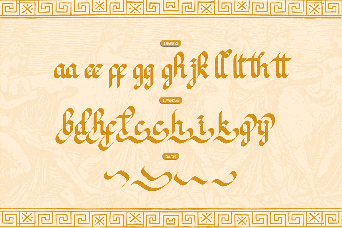Nyx Arstaily | Blackletter Font, a Blackletter Font by Denustudios (Photo 10 of 12)
