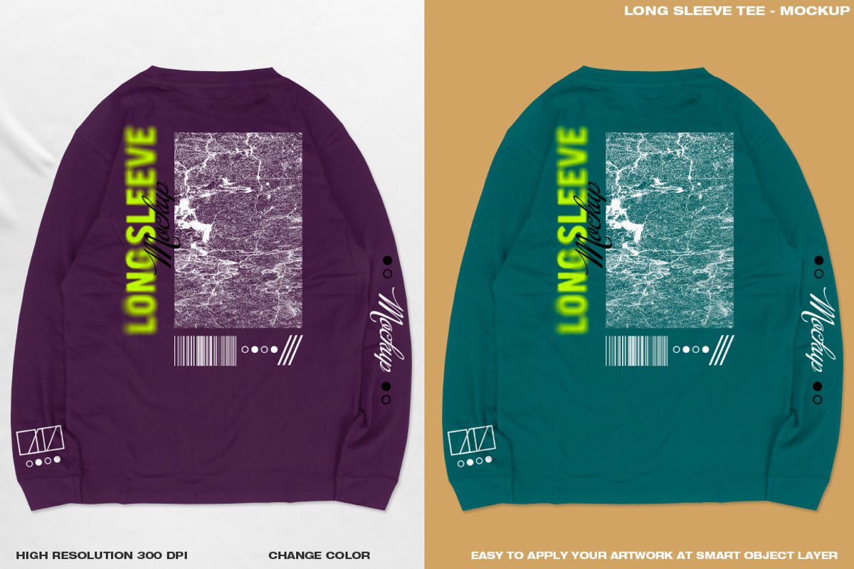 Long Sleeve Tee - Mockup, a Shirt Mockup by DaldSgh (Photo 5 of 11)