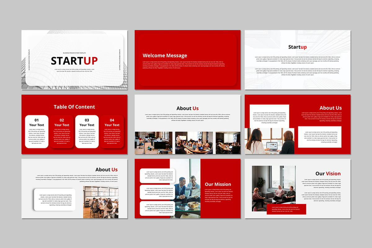 Startup - Google Slides Template, a Presentation Template by QR Design ...