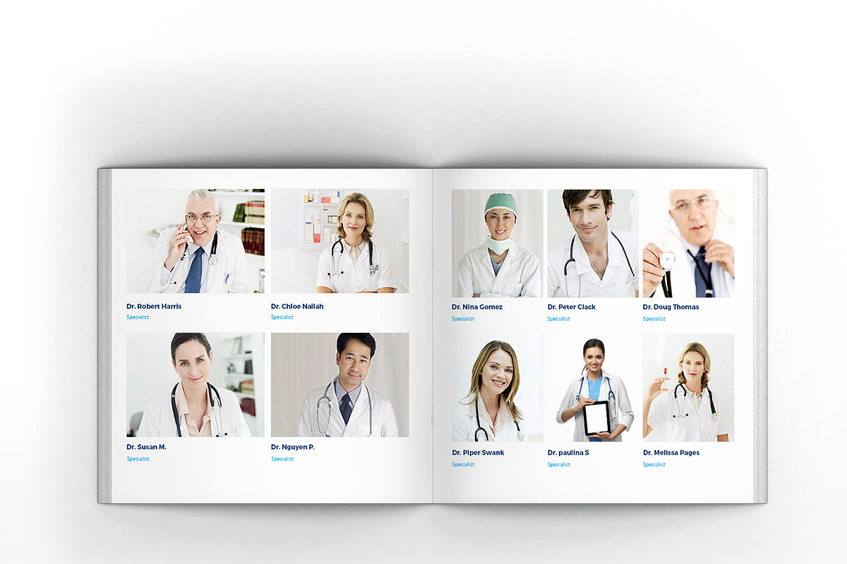 Medical & Hospital Square Brochure, a Brochure Template by Incools Stokie (Photo 7 of 12)