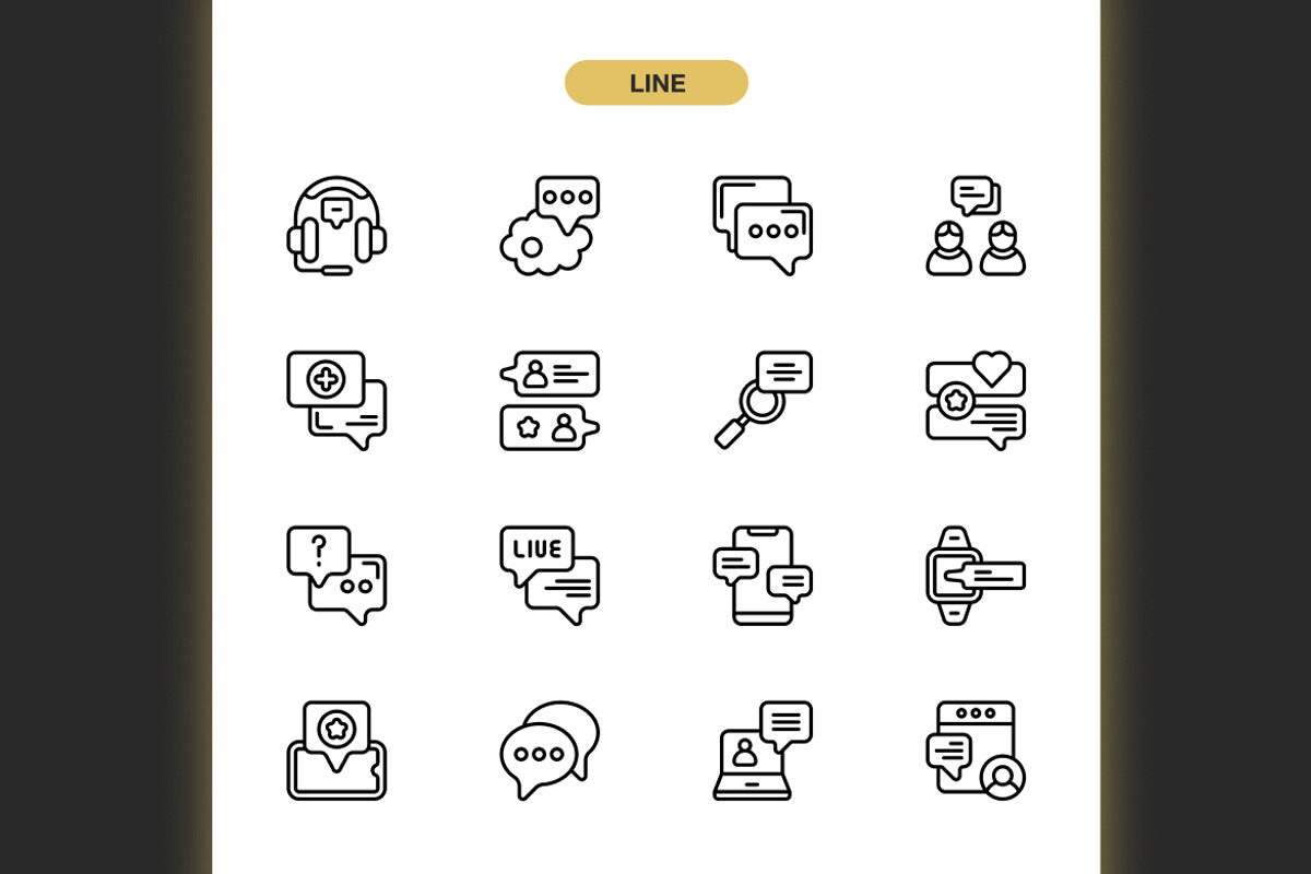 Online Chat Icons, an Icon by Spacepixel Creative (Photo 2 of 3)