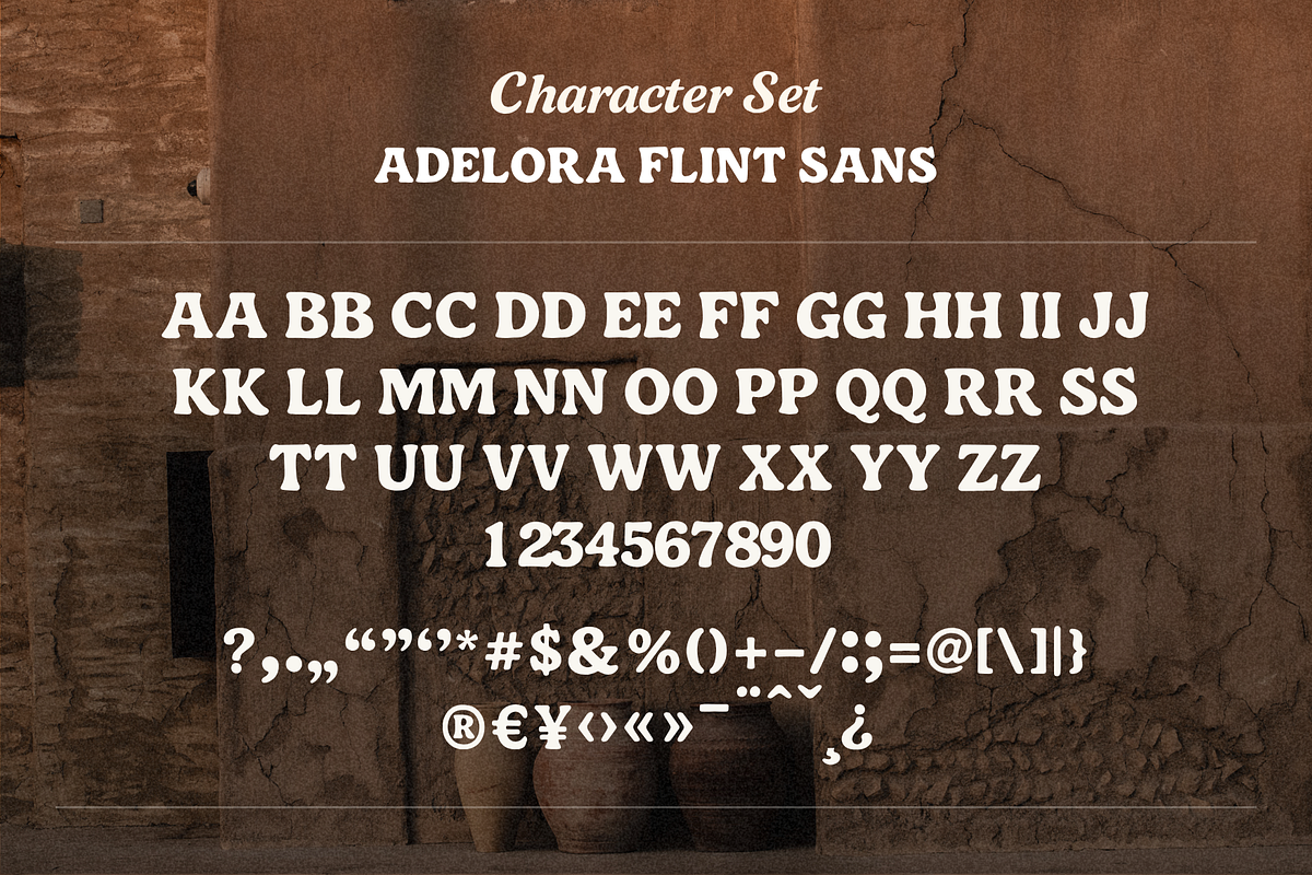 Adelora Flint – Retro Display Font, a Script Font by Creacy Studio (Photo 8 of 9)