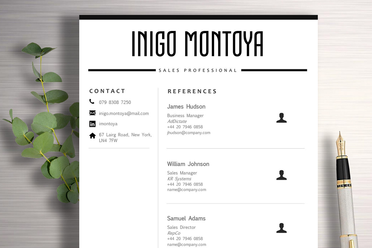 Resume Template | Inigo, a Resume Template by ResumeWorkshop (Photo 5 of 5)