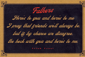 Fathers - Vintage Old Lettering Font