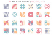 Pastel Geometry Pattern DIY, an Object Graphic by Kandella's Art (Thumbnail 5 of 12)