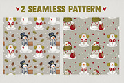 Snowman Winter collection, an Illustration by designs.svkl (Thumbnail 4 of 6)