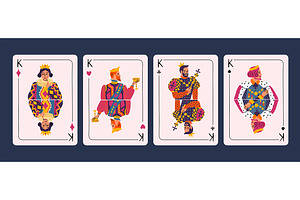 Cartoon King Playing Cards Set